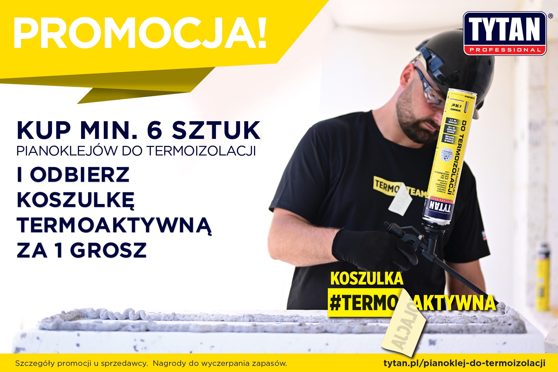 Pianoklej TYTAN do termoizolacji - promocja - koszulka - sklep-lubar.pl