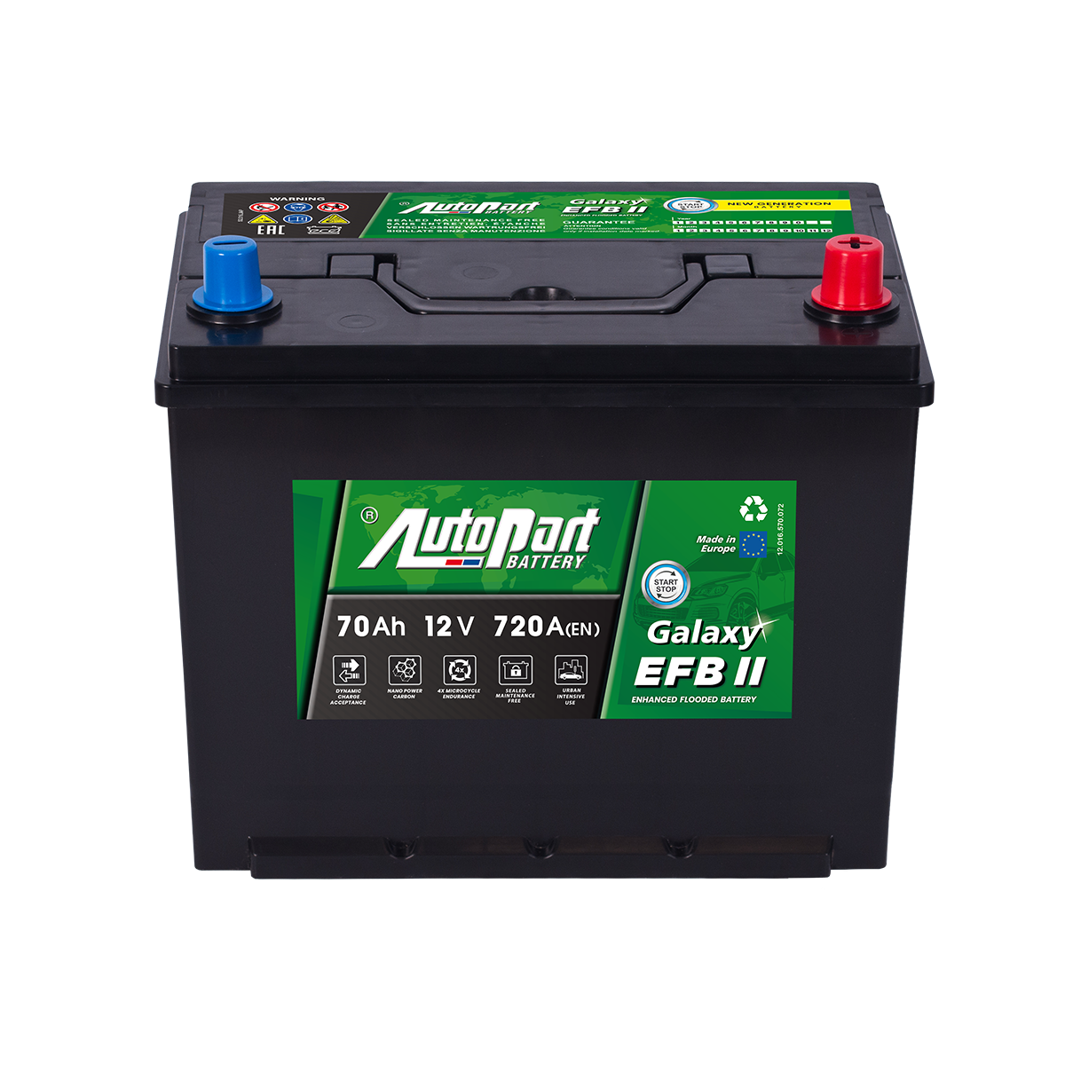 Аккумулятор efb 70ah